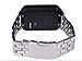 GOOQ New Solid Stainless Steel Watchband Wristband for Samsung Galaxy Gear 2 R380 Neo R381 Live R382 Smart Watch Strap Compatible with LG G Watch W100/W110 Smart Watch (Brushed Stainless)