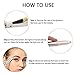 Eyebrow Hair Remover, Ruren Electric Eyebrow Trimmer for Women, Portable Painless Eyebrow Razor with Light (Battery Not Included), White