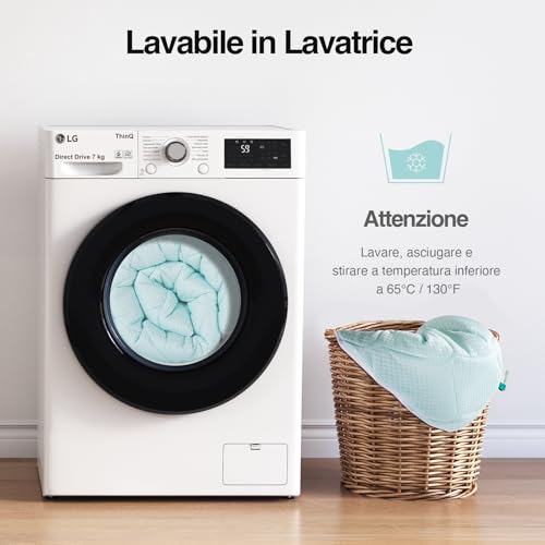 Novilla Refreshing Double Mattress Protector 160 x 190 cm, Cool to the Touch | Breathable, skin-friendly, temperature regulation, for warm nights, elastic hem of 30 cm, machine washable