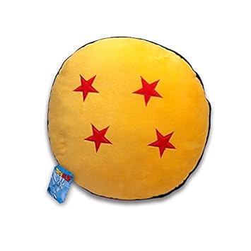 Dragon Ball Kissen Crystal Ball - gelb, Bestickt, 100% Polyester.