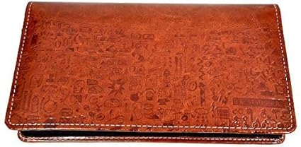Pareek Brown Expanding Cheque Book Holder Travelling Document Bag(Set Of 12),Brown