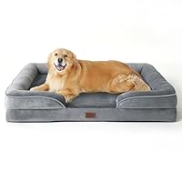 Bedsure XL Plus Orthopedic Dog Bed for Extra Large Dogs - Washable XLarge Dog Cat Bed Waterproof, Comfort Dogs Couch Sofa with Washable Removable Cover, Pet Bed with Nonskid Bottom, Grey, 48