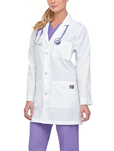 LandauScrub Zone Unisex Relaxed Fit 3-Pocket 3-Button Mid-Length Lab Coat 86002