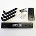 Angled Guitar Wall Hanger Display for Electric and Thin Body Guitars - Black Finish