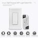 Smart WiFi Light Switch Kit: Self-Powered Wireless Switch No Battery No Wiring & Smart WiFi Receiver Compatible with Alexa Google Home WiFi & RF remote Control light ceiling fan (Kit,1-Way)