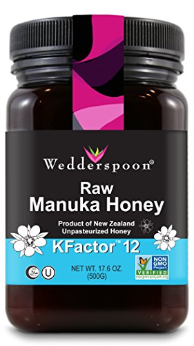 Wedderspoon raw premium kfactor 12 manuka honey, 17.6 o…