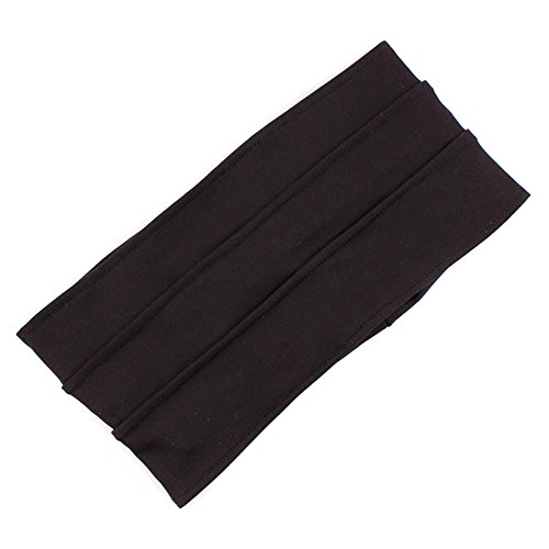 Womens Fashion Pleated Nonslip Headband Headwrap Hairband Turban Hair Accessories Solid Color for Workout Crossfit Yoga Pilates Gym Sports Running