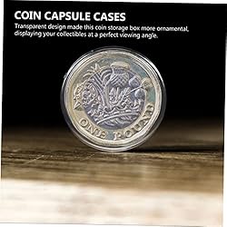 VILLCASE 2sets Coin Collection Boxes for Rounds