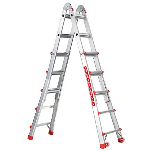 Good Life EN131 5X4 Step 17 Foot Telescoping MultiLadder Aluminum Extension Adjustable