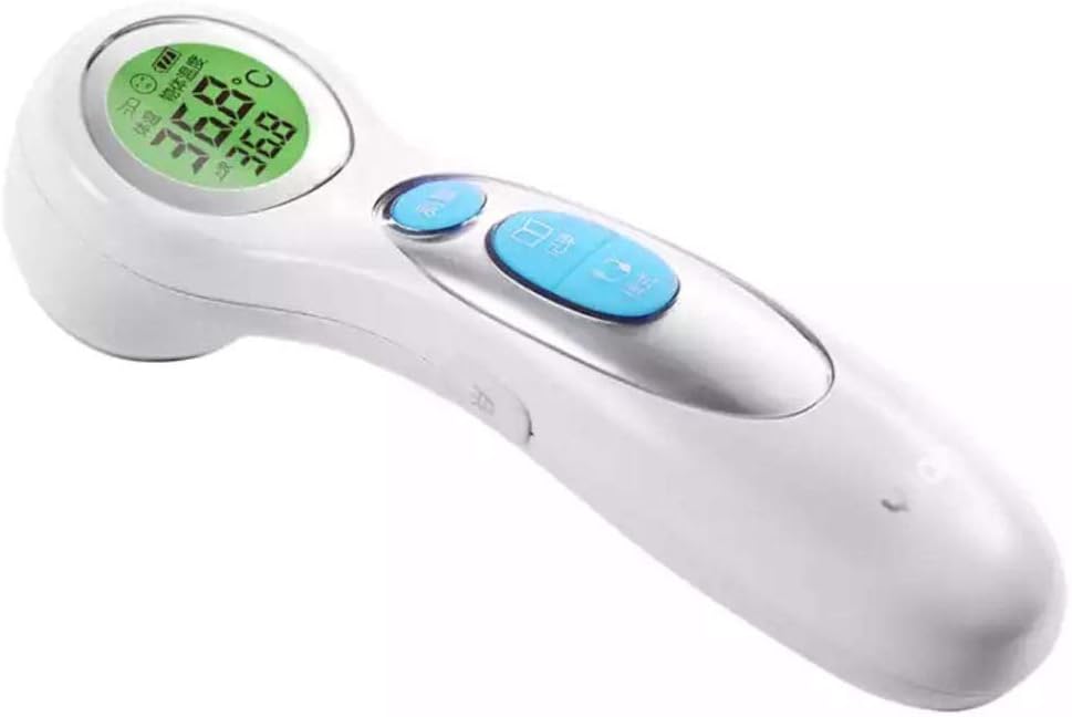 Kiyotoo Forehead Thermometer, White Forehead Thermometer for Babies, Kids, Toddlers, Adults, Display is Digital and Accurate, Thermometer for Precise Fever Tracking at Home (White)