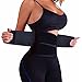 FOUMECH Women's Waist Trainer Belt-Waist Cincher Trimmer-Slimming Body Shaper Belt-Sport Girdle Belt (Black, Medium)