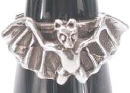Dan Jewelers Cool Goth Vampire Bat Pewter Ring Band, Size 11