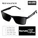 Sports Polarized Sunglasses for Men Driving Fishing Running Wayfarer Vintage Al-Mg Metal Frame Sun Glasses Gray