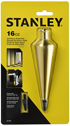 Stanley 47-974 16 oz brass plumb bob