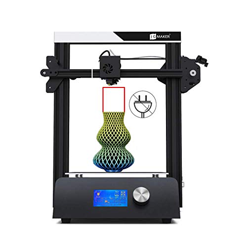 JGMAKER Magic 3D Printer with Automatic Memory,Aluminum DIY Kit Resume Print Work with PLA Filament Printing Size 220x220x250mm