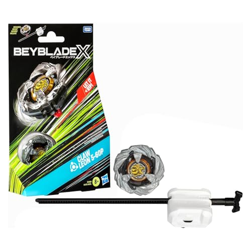 Beyblade X, Kit Inicial Claw Leon 5-60P con Top y Lanzador