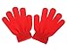 Pinksee Kids Boys Girls Winter Warm Stretchy Knitted Magic Gloves Red One Size