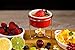 Crabaholik 2-Piece Ceramic Butter Warmers Set | Premium Quality Red Ceramic Fondue Warmers Pots | Melted Butter Melters with Sturdy Metallic Stands | Dishwasher Safe ● Elegant ● Original Gift Idea