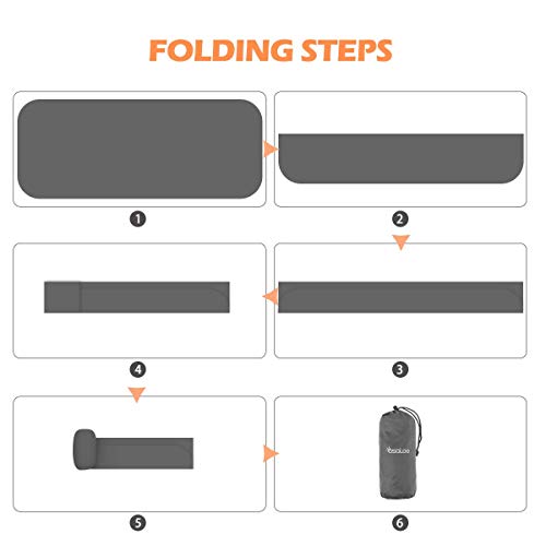 Sundom Camping Mat, Sleeping Mat Ultralight Inflatable Camping Mattress Water-resistant Sleeping Pad Camping Roll Mat Small Pack Size Sleeping Mats for Outdoor Hiking Travel Backpacking