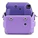 [Fujifilm Instax Mini 8 Case] - CAIUL 2nd Generation [Update Version] Comprehensive Protection Instax Mini 8 Case With Soft PU Leather [ Film Count Show and Easy to Reload Film Design ] (Purple)