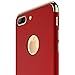 RANVOO iPhone 7 Plus Case, Slim Fit Thin Hard Stylish Cover 3 in 1 Detachable Case, Red [Clip-ON Series]