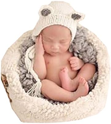 Pinbo Newborn Baby Knit Costume Outfits Photography Props Animal Little Fox Hat