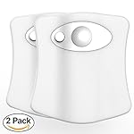 Toilet Night Light, VIVII Motion Activated Toilet Night Light, Two Modes with 8 Color Changing - Sensor LED Washroom Night Light - Fits Any Toilet, 2 Pack
