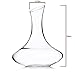 Culinaire Crystal Glass Wine Decanter - 60 Ounce Large Aerator or Carafe for White and Red Wine - 1800 ml Capacity - Gifts for Wine Lovers and Accessories