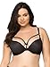 Strappy Fishnet & Lace Push-Up Plunge Bra