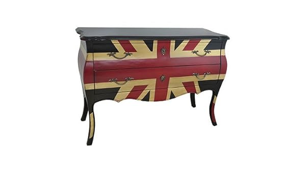 Crestview Liverpool Union Jack Bombe Chest Home Furniture