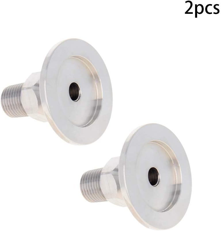 Othmro Sanitary Pipe Fitting 1/4" PT Male Threaded to 1.57" Ferrule Stainless Steel Clamp Fitting, Pack of 2 - Image 3