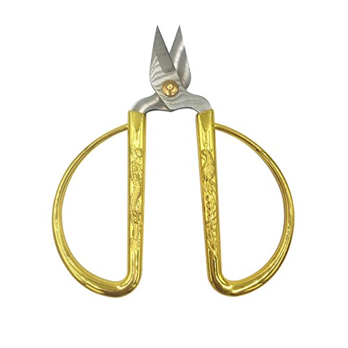 PHYHOO Dragon Sewing Scissors Small Sharp for Crafting, Art Work, Threading, Needlework Gold Stainless Steel - 4.72inch