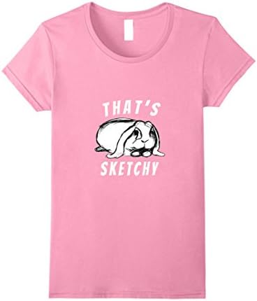 Womens That's Sketchy Artist's T-shirt Medium Pink