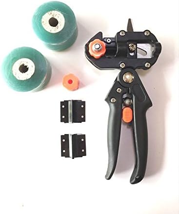 MyBreeze@ Garden Fruit Tree Professional Prune Shear Snip Grafting Cutting Tool w/ 2 Extra Blades & 2 Grafting Tapes - Tree Grafting Kit (JJJ-BK)