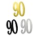 Blue Panda 30-Count Swirl Decorations - Happy Birthday Party Supplies, 90th Birthday Party Streamers, Hanging Whirl Decorations, Assorted Colors - Hanging Length: 36.5 Inches