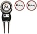 Team Golf MLB Miami Marlins Divot Tool Pack With 3 Golf Ball Markers Divot Tool with 3 Golf Ball Markers Pack, Markers are Removable Magnetic Double-Sided Enamel