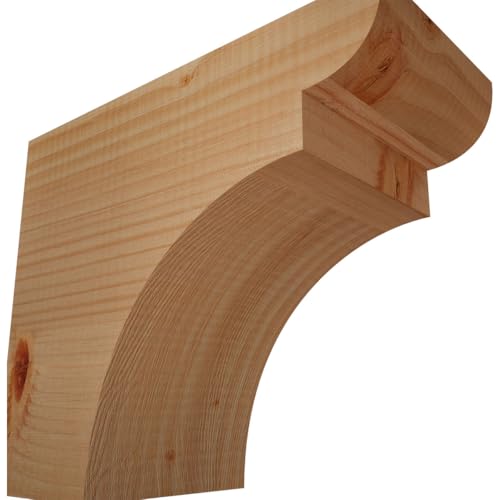 5 1/2"W x 10"H x 12"L Yorktown Smooth Rafter Tail, Douglas Fir