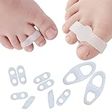 Hammer Toe Straightener Overlapping Toes,Bunion and Toe Big & Little Thumb Separator Orthotics For Daily Use (1 Pair Big + 4 Pairs Small)