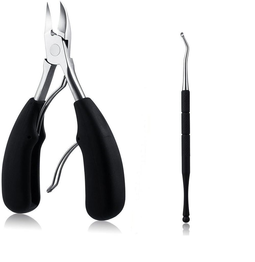 INSGB - Nail Clippers with Toenail Lifter Manicure Set for Thick or Ingrown Toenails, Baby Nail Clippers, Nail Cutter, Toe Nail Clippers for Thick Nails, Pedicure Sets for Feet, Nail Kit