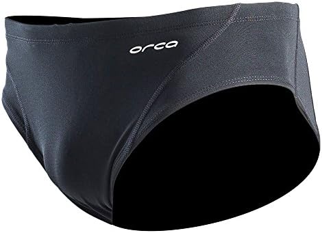 Orca Men's Enduro Swim Brief (Medium, Black)