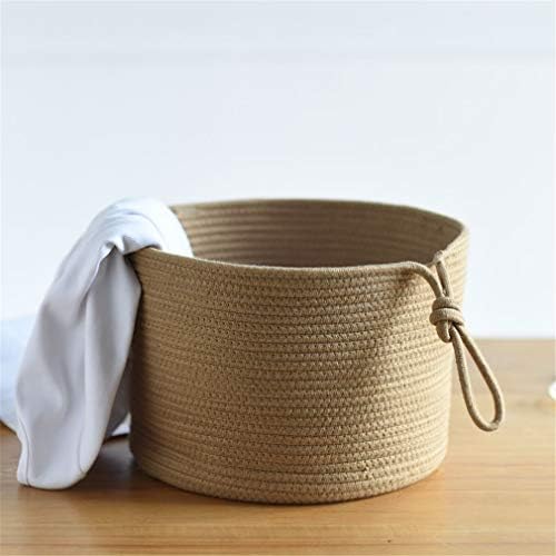 SBTD Laundry Storage Baskets, Cotton Rope Large Organizer Containers Home Decor for Nursery, Laundry, Kids Toy Storage (Straw)