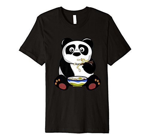Kawaii Japanese Anime Giant Panda Ramen Noodle Tee Shirt