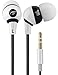 Farstrider 2Packs Stereo Earphones/Headphones/Earbuds with Hard Carrying Case Bag, High Definition, Heavy Deep Bass, Noise Isolating, Tangle Free, Ergonomic Comfort-Fit for iPhone Samsung Ipad PC etc