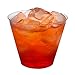 Party Essentials 9 oz Disposable Party Cups, Old Fashioned Tumblers, Cocktail Wine Glasses for Home, Picnic, Wedding, Birthday, 80-Count, Clear, Hard Plastic