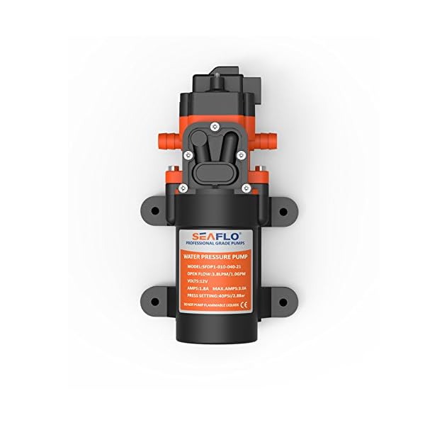 SEAFLO-12v-Diaphragm-Water-Pressure-Pump-38-LPM-10-GPM-40-PSI-for-CaravanRVBoatMarine SEAFLO-12v-Diaphragm-Water-Pressure-Pump-38-LPM-10-GPM-40-PSI-for-CaravanRVBoatMarine
