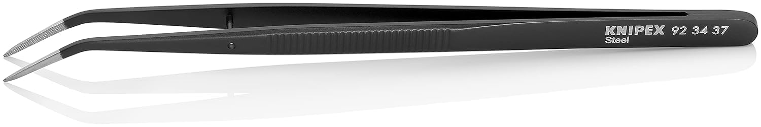 KNIPEX 92 34 37 Precision Tweezers with Centering pin Pointed Shape 155 mm