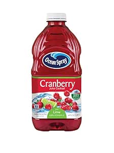 Ocean spray 100% cranberry Juice with Lime plastic 64oz (031200200433)