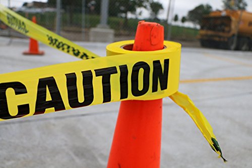 XFasten Caution Tape Roll, Non Adhesive, 3-Inch x 1000-Foot Yellow Black Barricade Safety Tape- High Visibility for Workplace Safety - Thumbnail 5