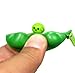 Extrusion Squeeze-a-Bean Soybean Stress Relieving Playful Charms Keychain for Mobile Keys (Random Color)