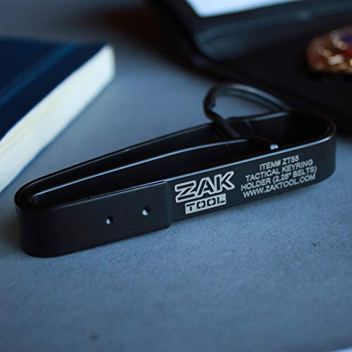 Police Zak Tool ZT55 Tactical Stealth Black Extreme Duty Key Ring